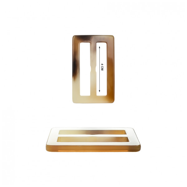 Пряжка пластик, 5см, цвет бежевый матовый